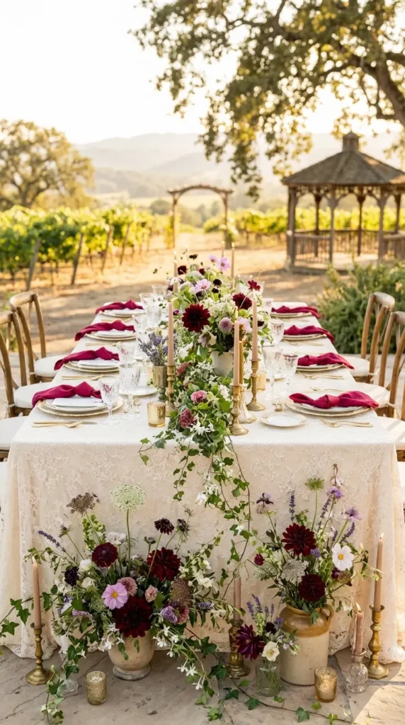 Wildflower Garden Centerpieces for a Secret Garden Look