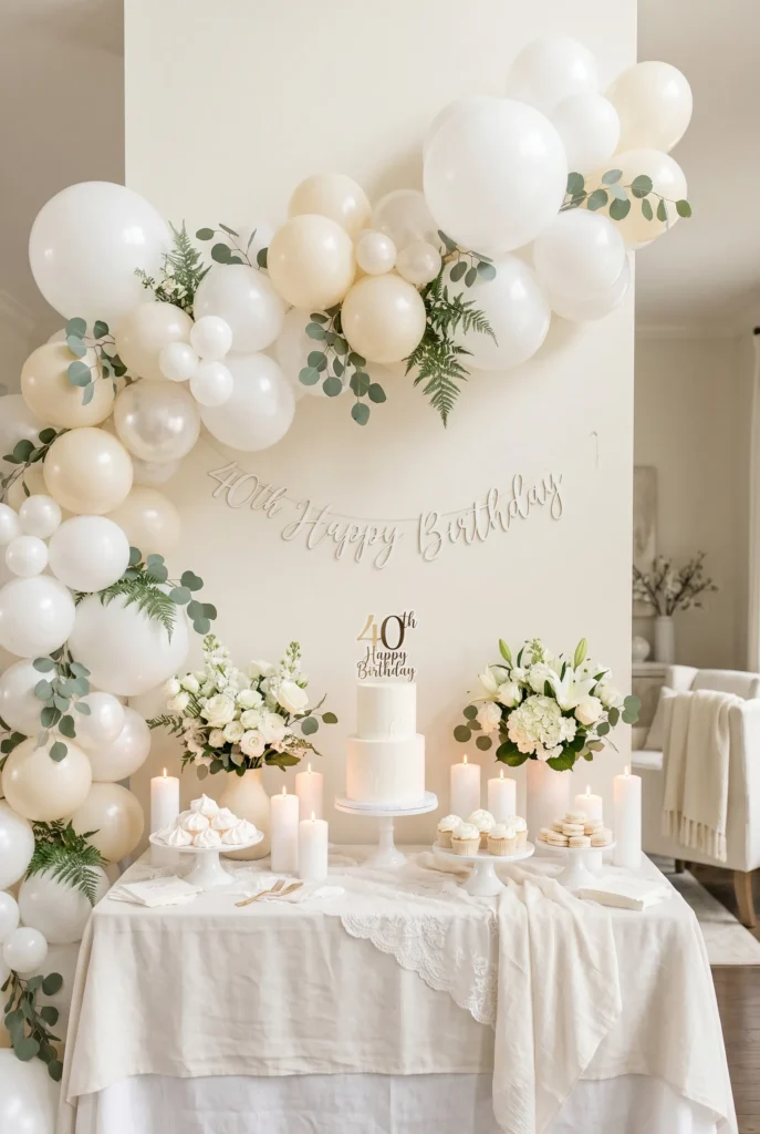 All White Elegant Theme Party