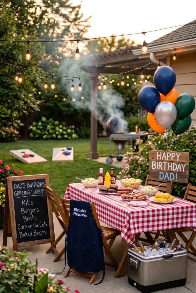 Backyard BBQ Party with Grill Favorites