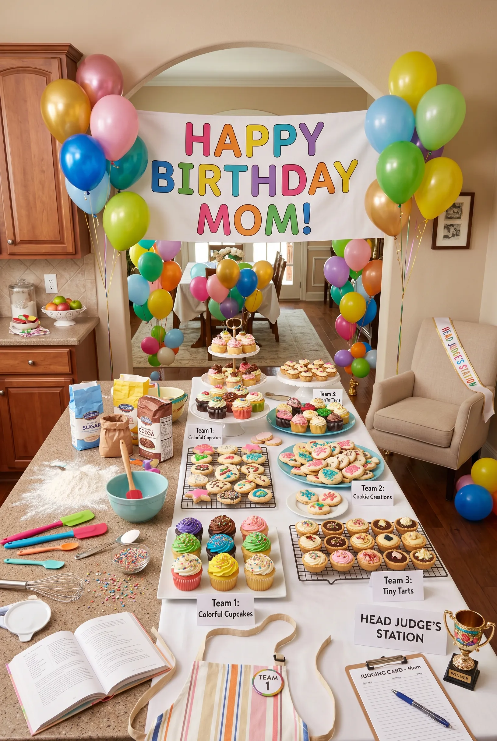 Baking Competition Party with Kids and Grandkids