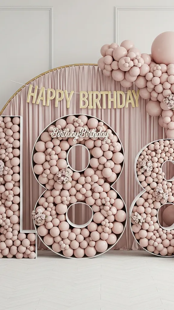 Balloon Mosaic Number or Letter