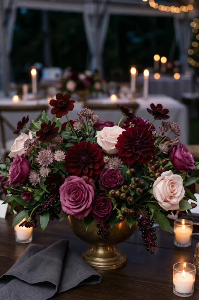 Berry Inspired Floral Centerpieces