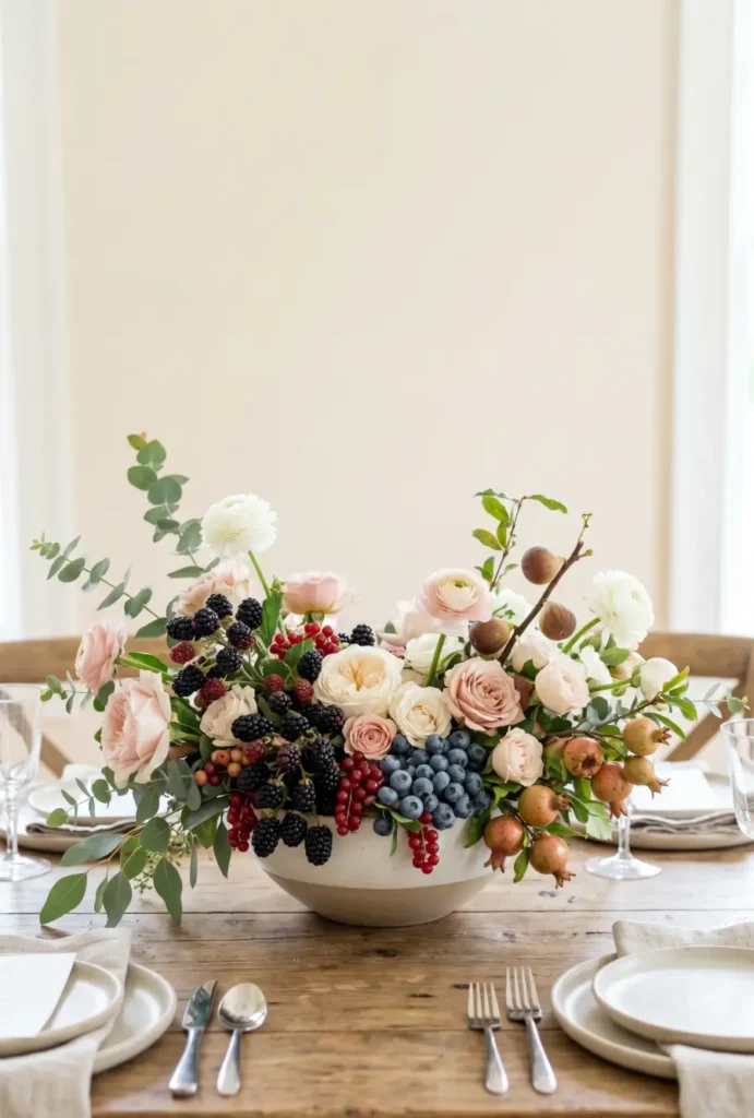 Berry and Floral Mixed Arrangements