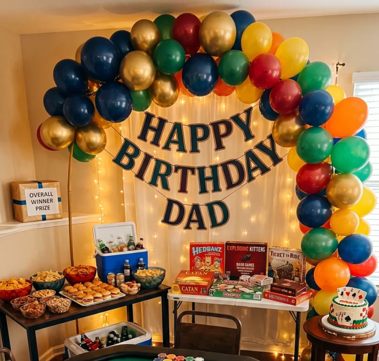 Birthday Party Ideas for Dad