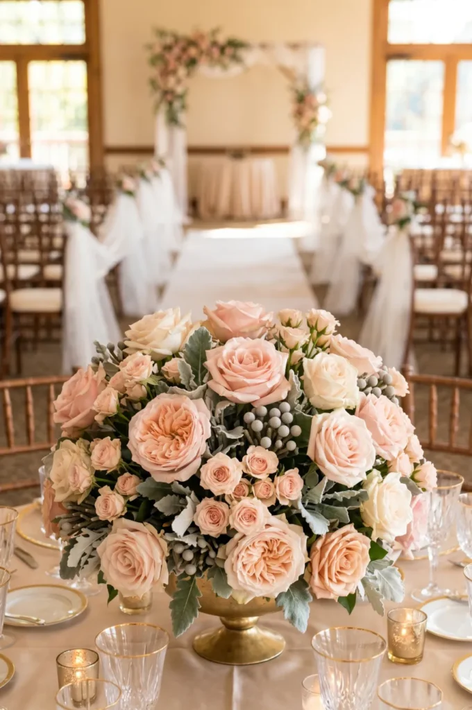  Blush Rose Romantic Arrangement