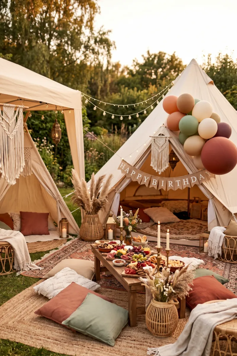 Boho Tent Lounge Party