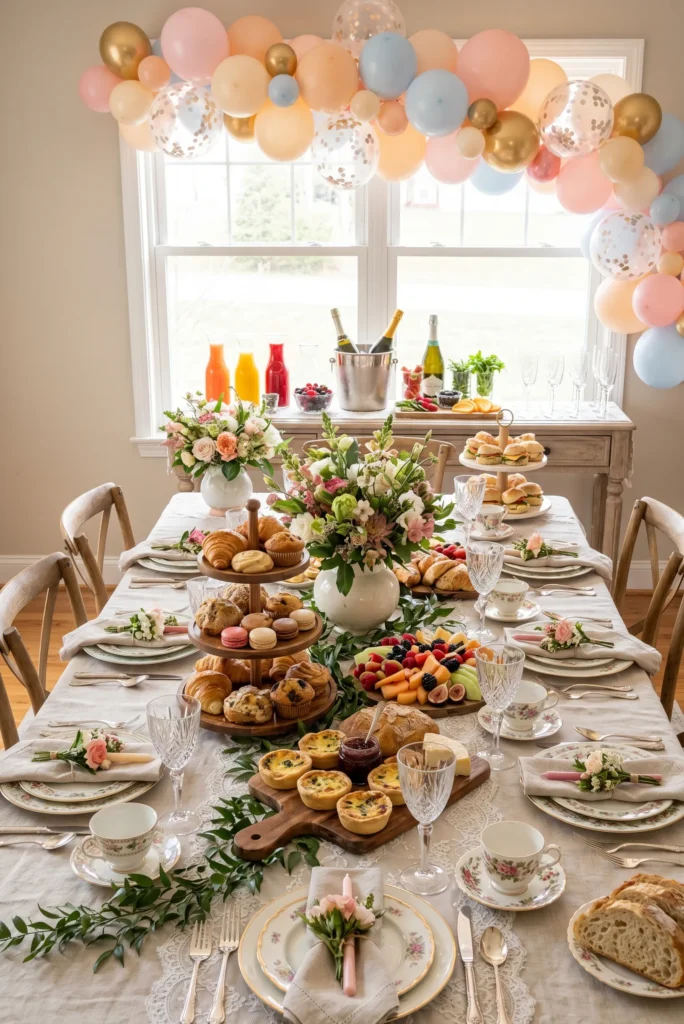 Brunch Party with Cute Table Setup
