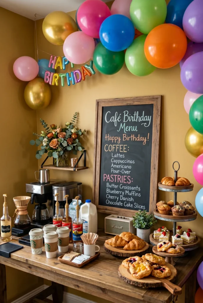 Café Style Coffee and Pastry Party