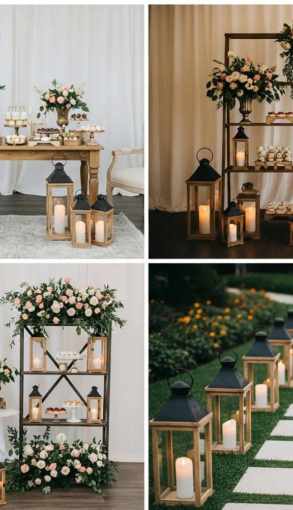 Candle Lanterns Throughout the Space