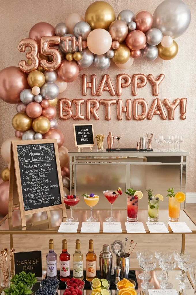 Champagne Free Mocktail Glam Party