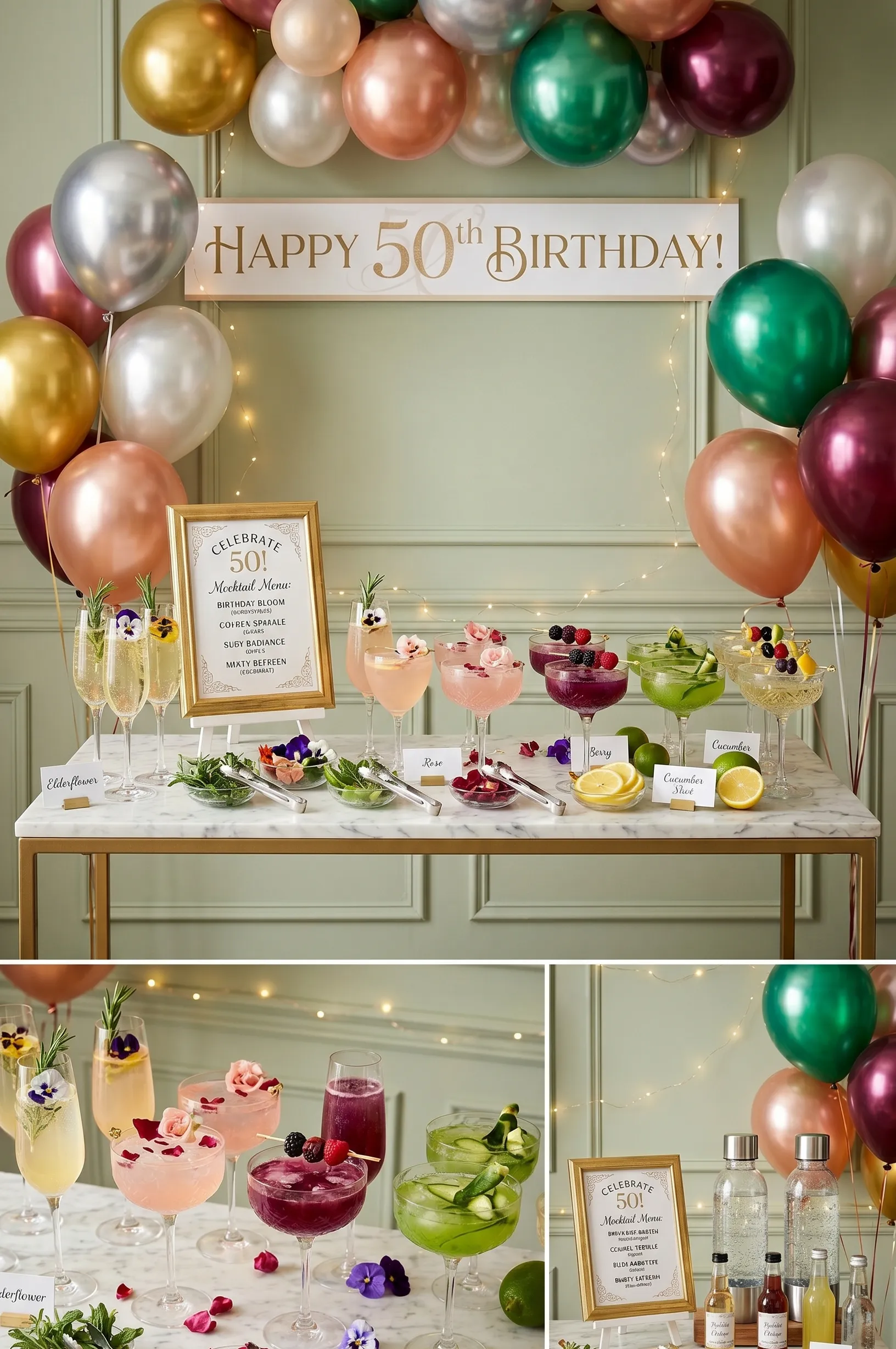 Champagne Free Sparkling Mocktail Party
