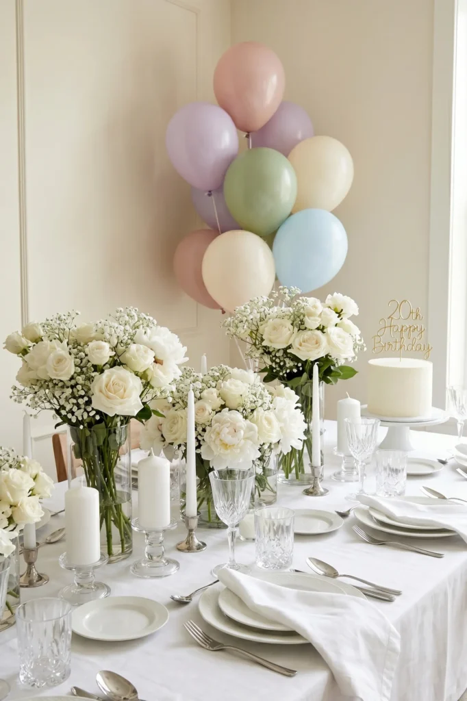 Chic All White Aesthetic Party