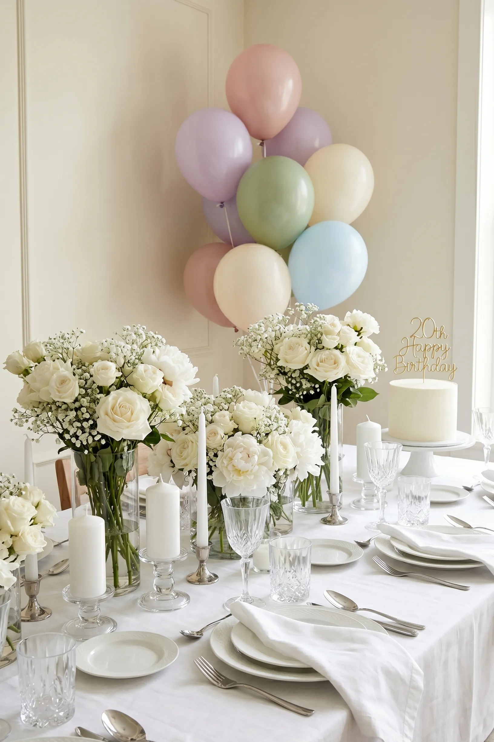 Chic All White Aesthetic Party