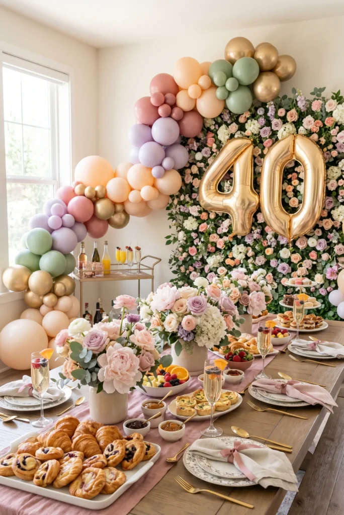 Chic Brunch Party with Aesthetic Setup