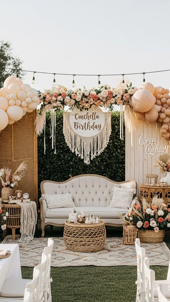 Coachella Festival Style Birthday Party