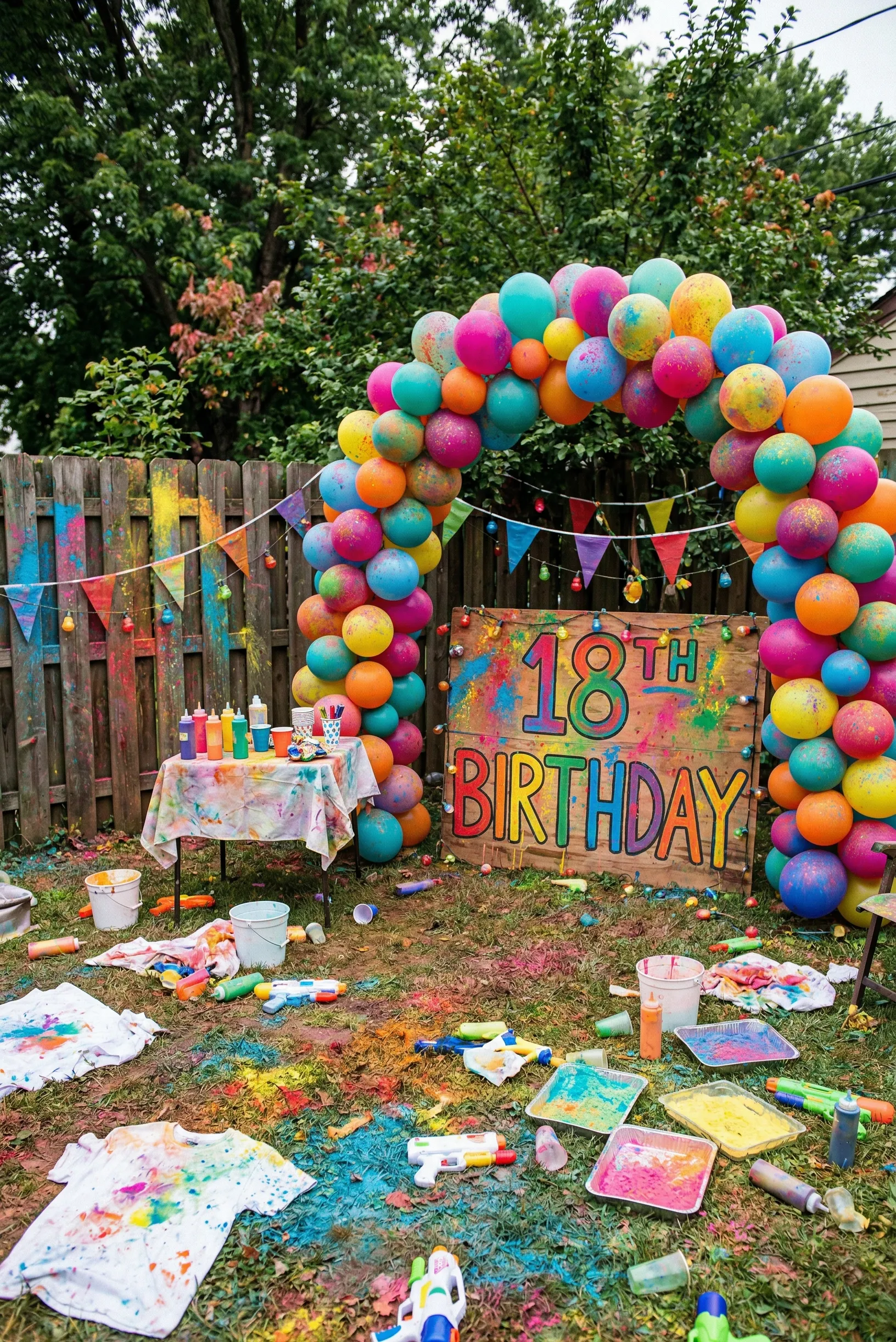 Color Splash Party with Fun Activities