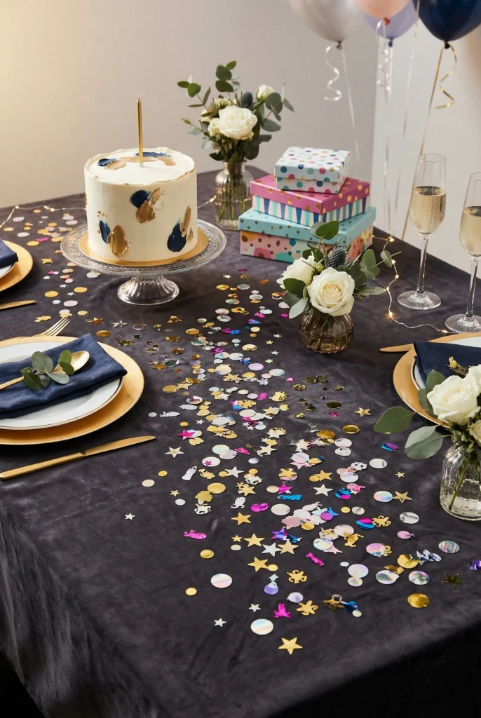 Confetti Table Scatter