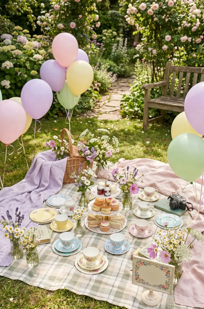 Cottagecore Picnic with Soft Pastels