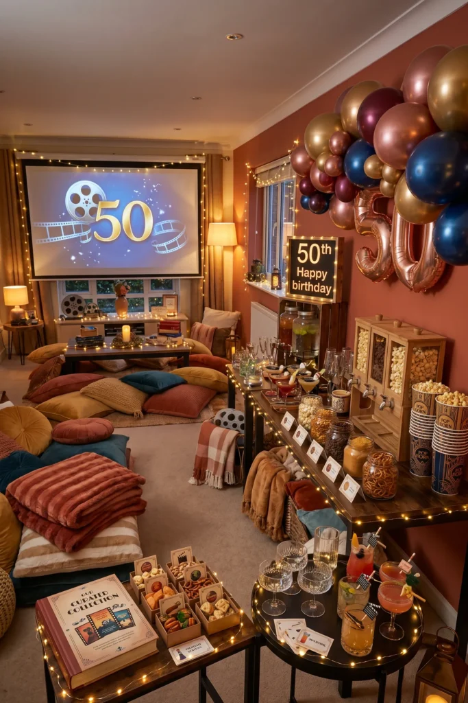 Cozy Movie Marathon with Her Favorites