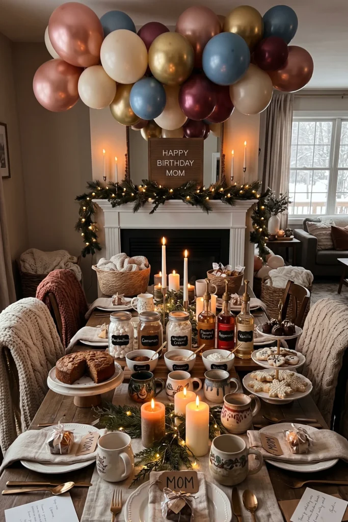 Cozy Winter Hot Chocolate and Dessert Party