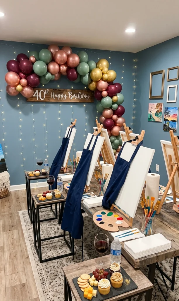 Creative Paint and Sip Art Party