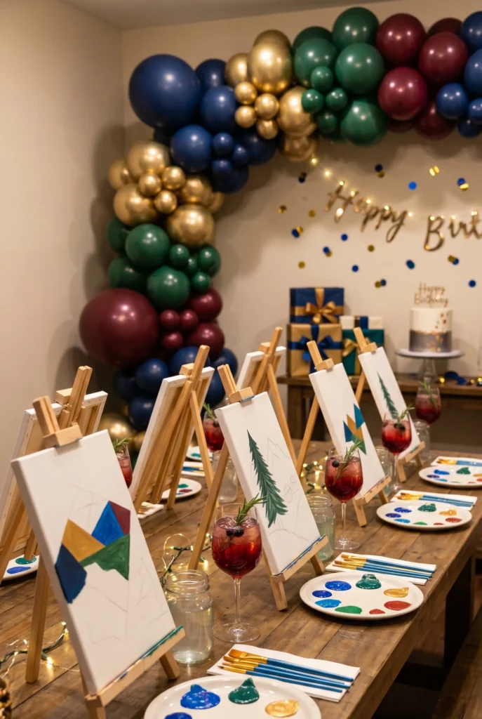 Creative Paint and Sip Art Party