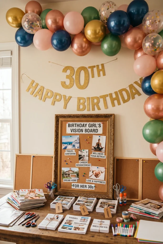 Creative Vision Board and Goal Setting Party