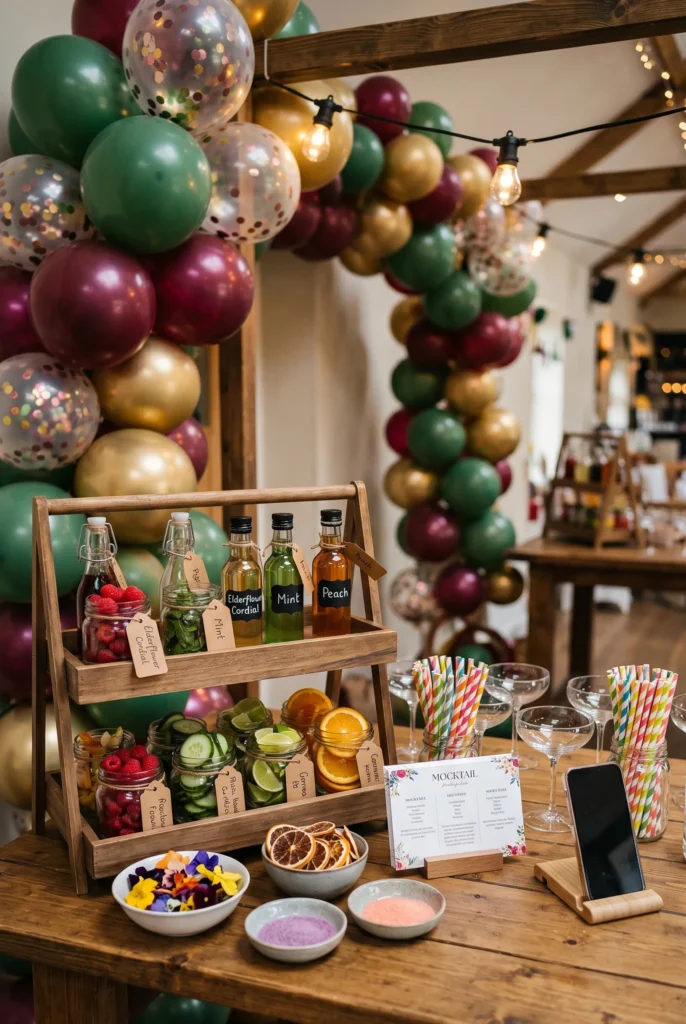 DIY Mocktail or Drink Bar Party