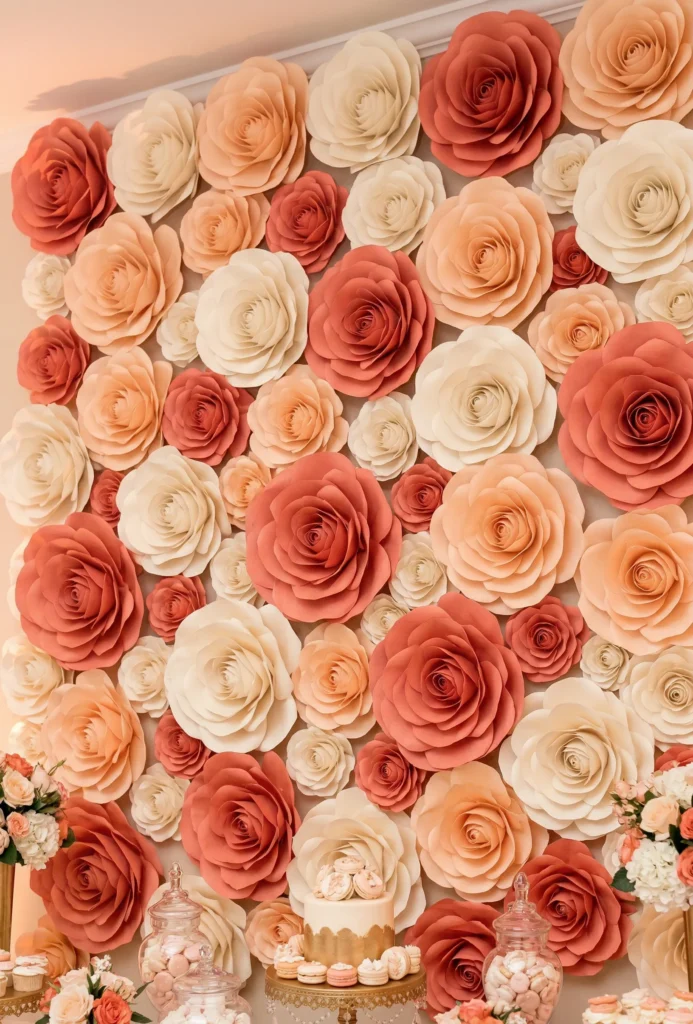 DIY Paper Flower Backdrop
