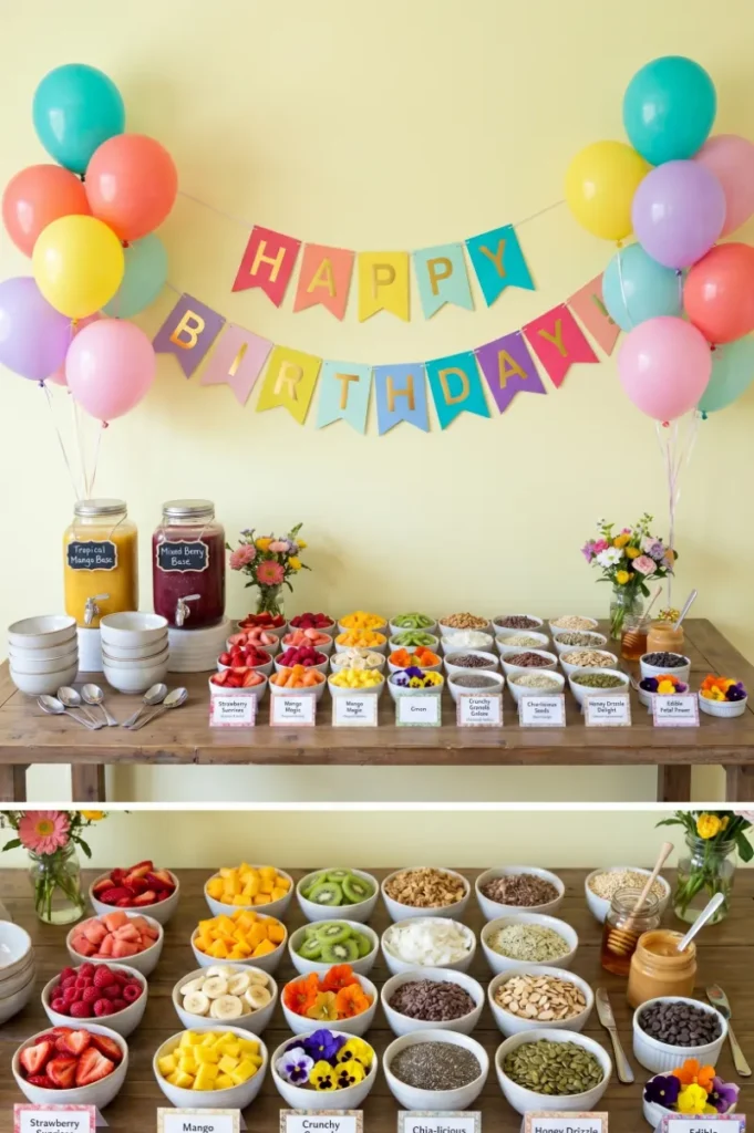 DIY Smoothie Bowl Bar Party