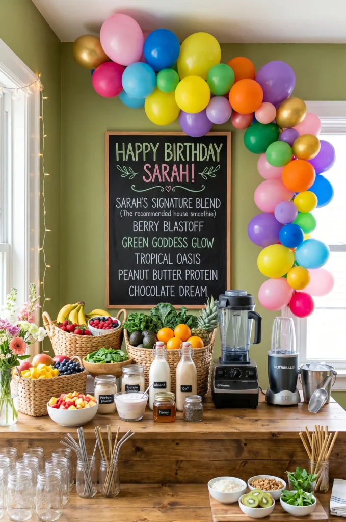 DIY Smoothie or Juice Bar Party