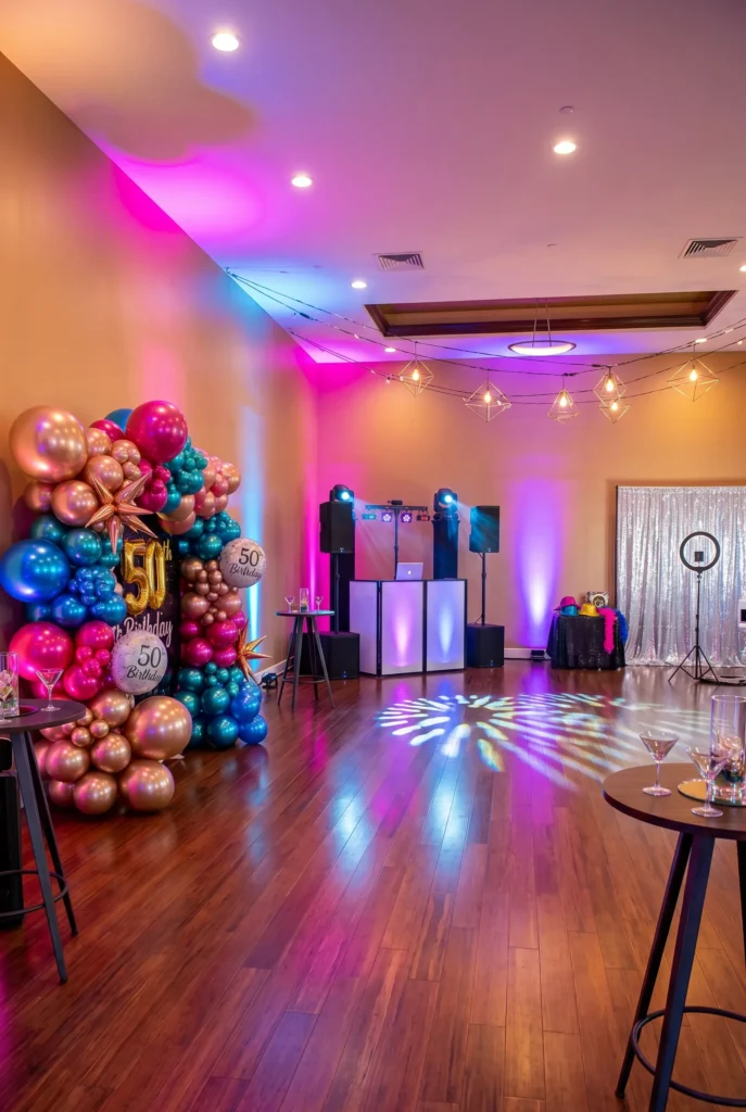 Dance Party with DJ & Stylish Lighting