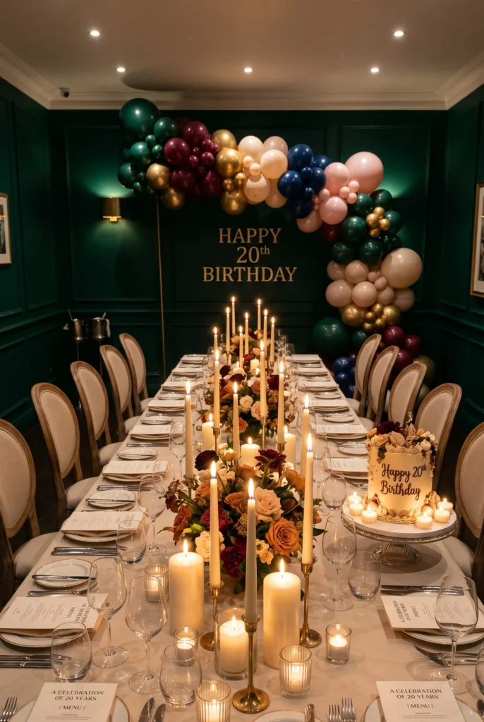 Elegant Candlelight Dinner with Friends