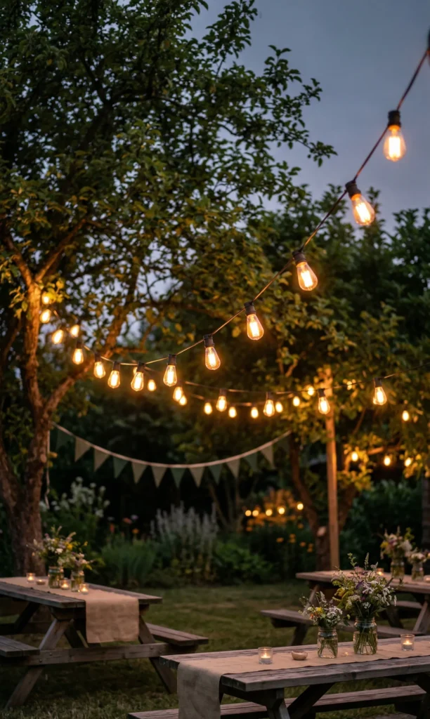 Festoon Lights Overhead