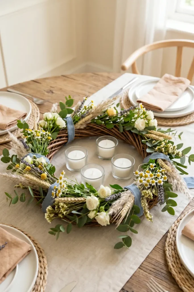 Floral Hoop or Ring Centerpieces