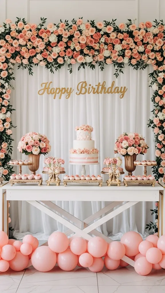 Flower Wall or Floral Backdrop