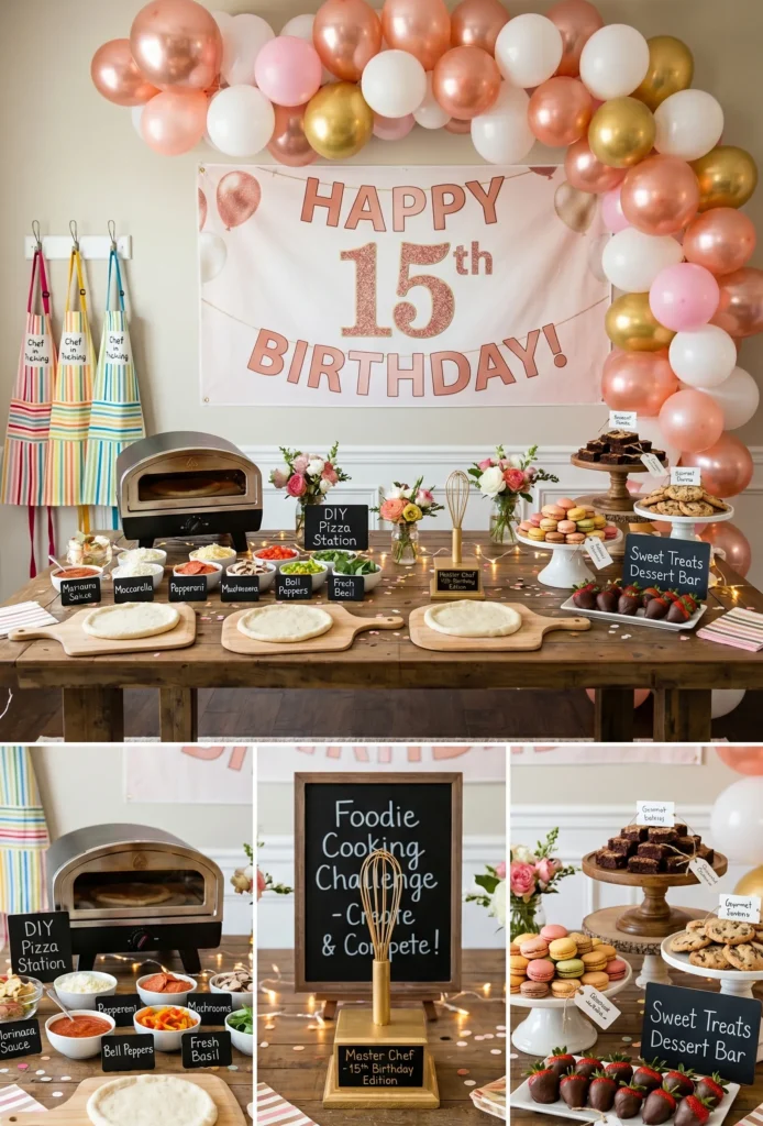 Foodie Party (DIY Pizza, Dessert Bar, or Cooking Night)