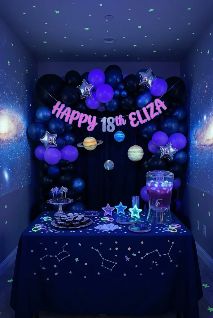 Galactic Space or Glow-in-the-Dark Party