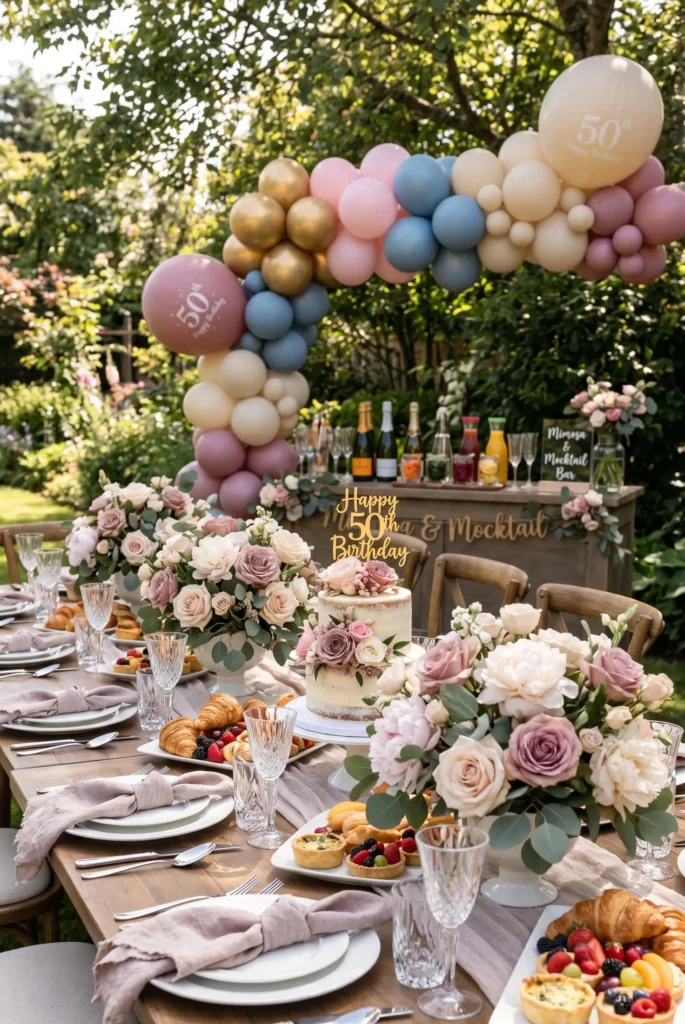 Garden Brunch with Floral Tablescape