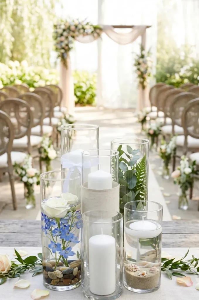 Glass Cylinder Candle Clusters