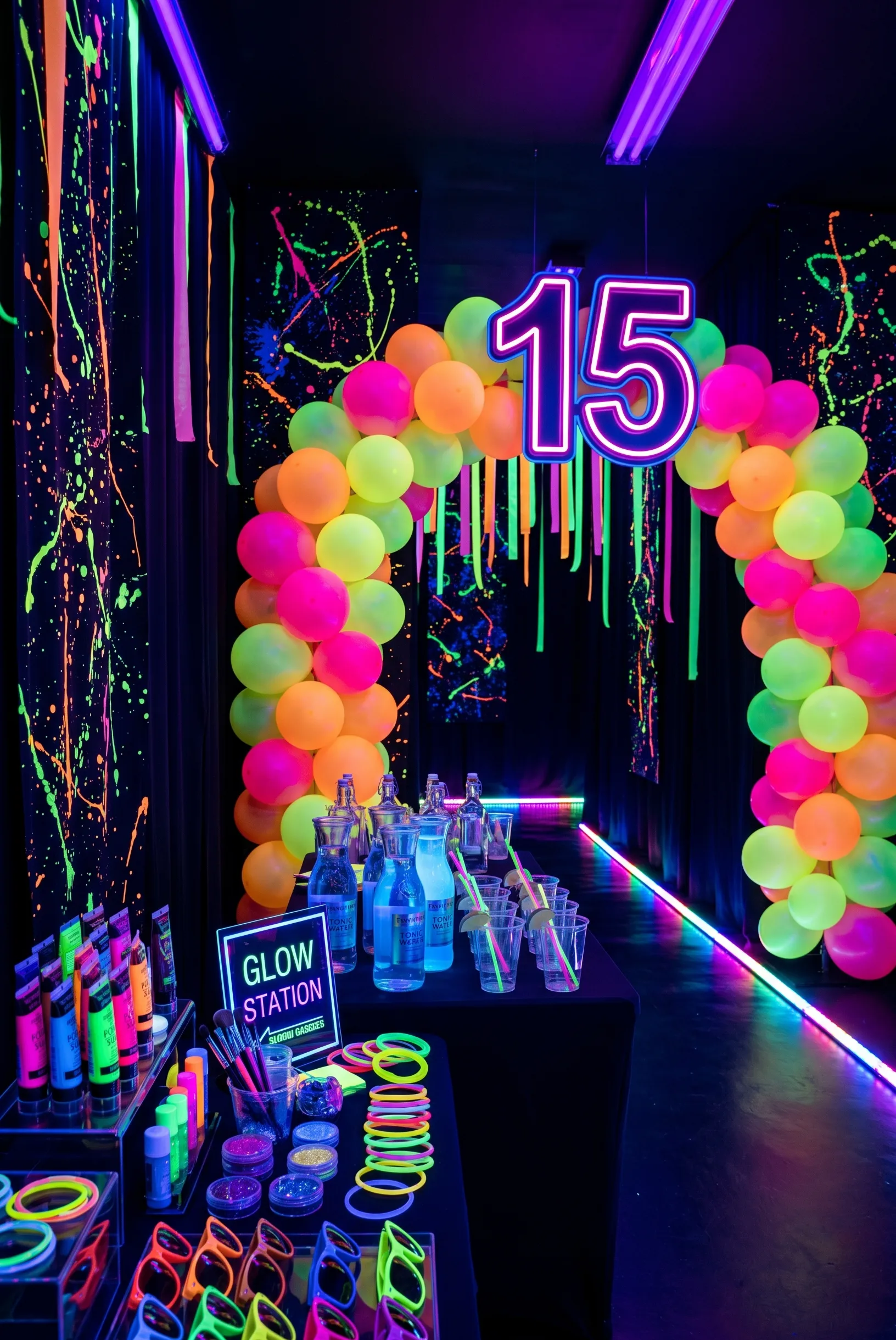Glow-in-the-Dark Neon Party