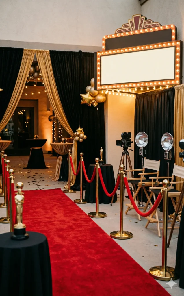 Hollywood Red Carpet Theme Party