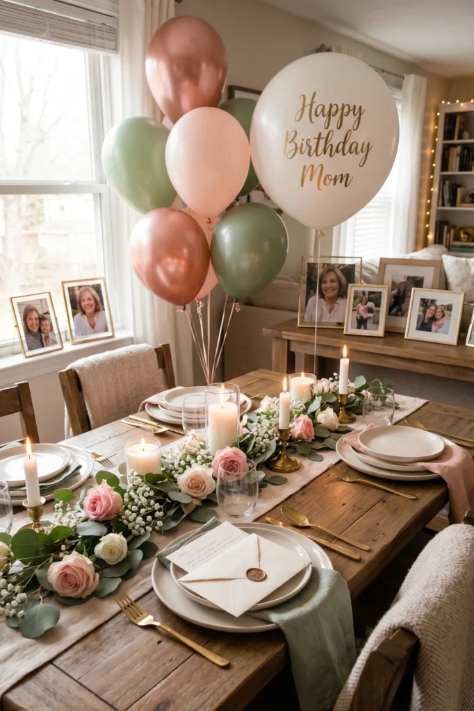 Intimate Home Gathering with Personalized Decor