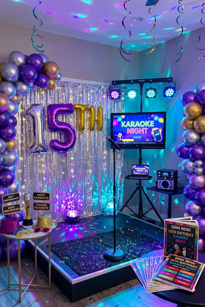 Karaoke Night Party with Friends