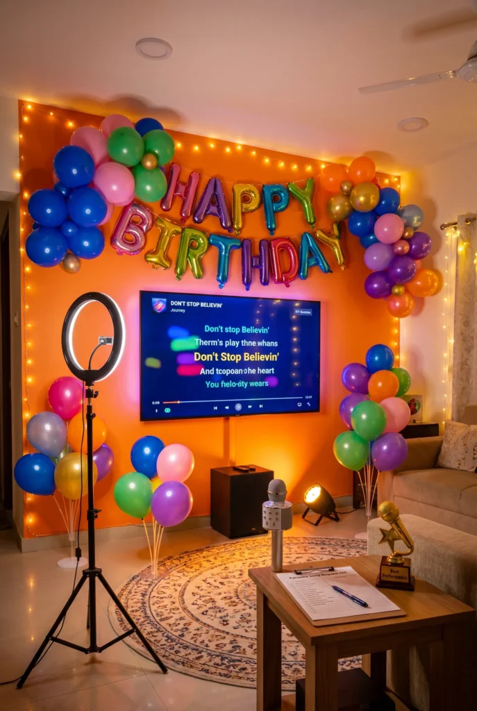 Karaoke Night with Fun Playlist