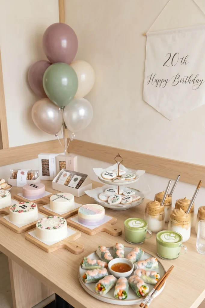 Korean Café Inspired Dessert Party