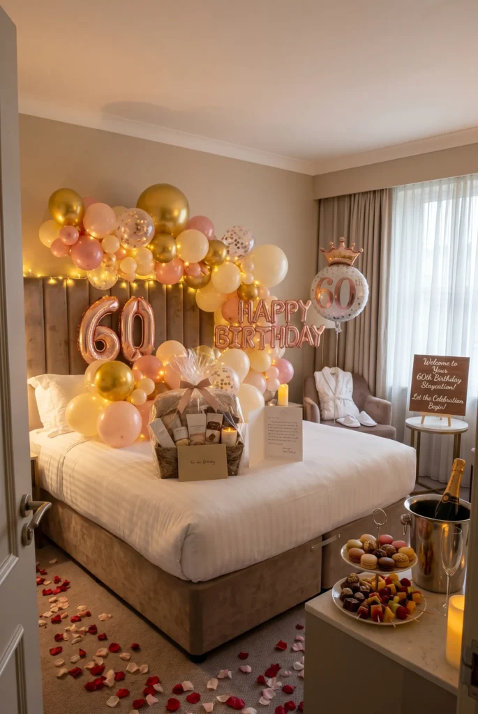 Luxury Staycation Hotel Birthday Setup