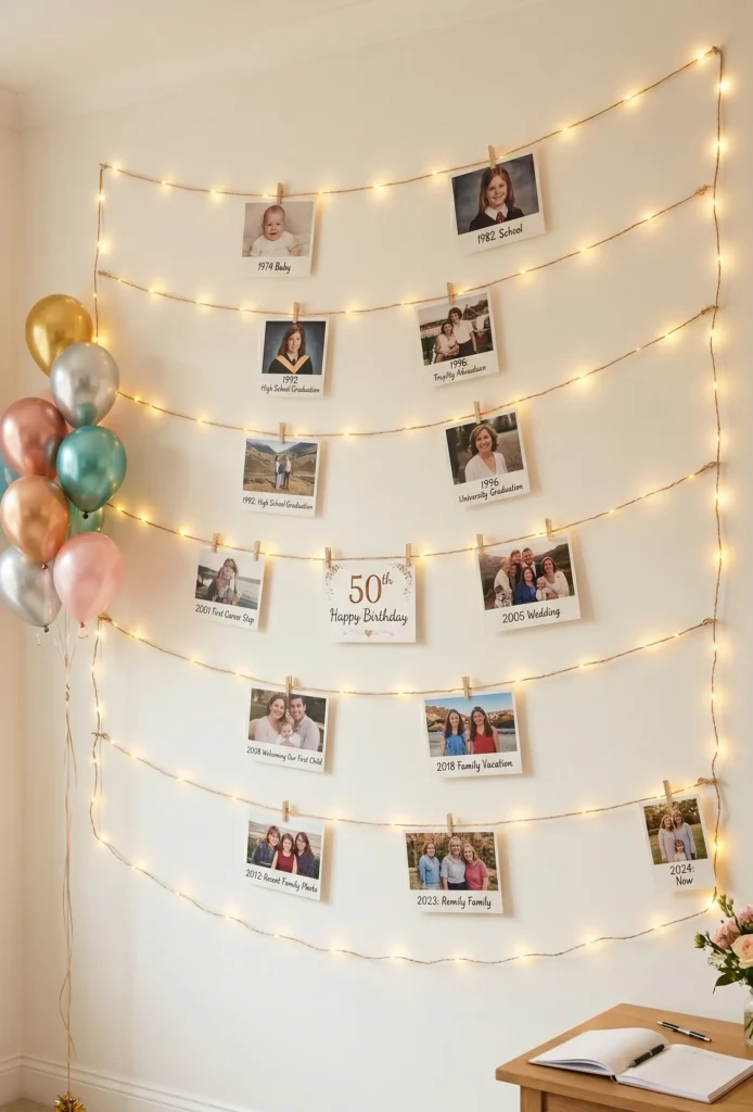 Memory Lane Photo Timeline Party