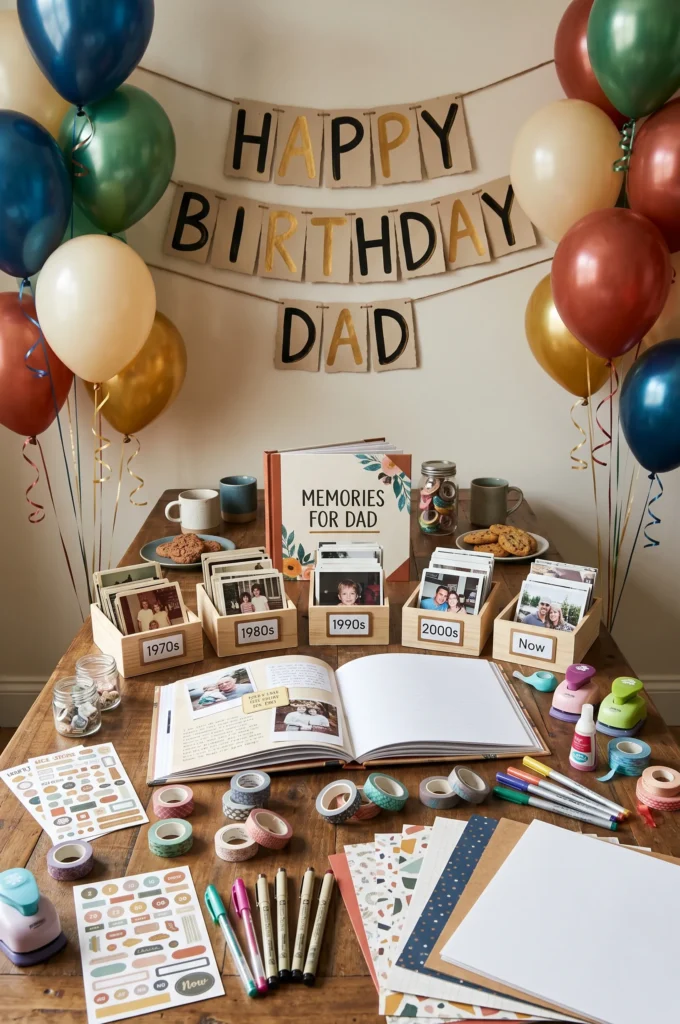 Memory Scrapbook Making Party with Family