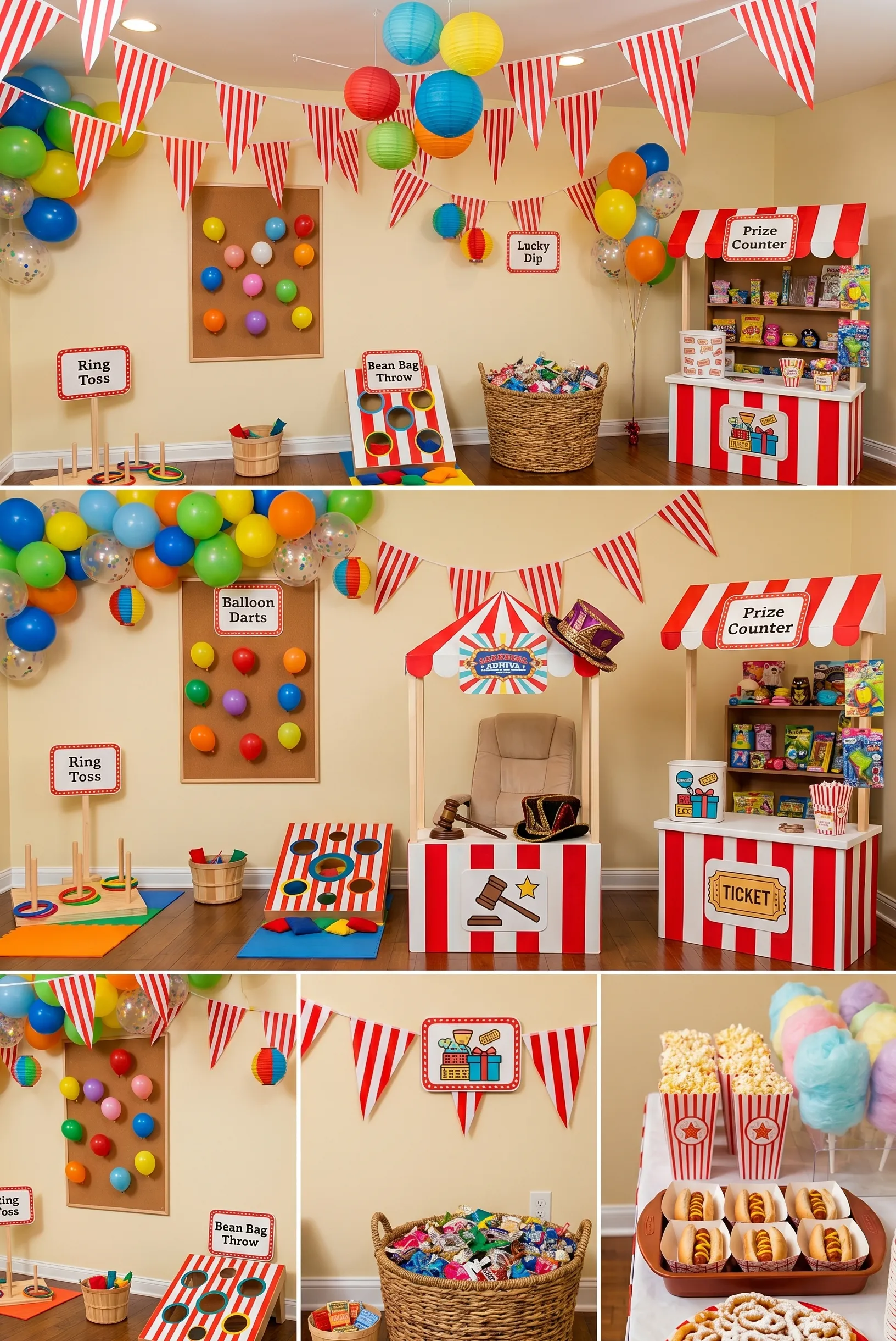 Mini Indoor Carnival with Simple Games
